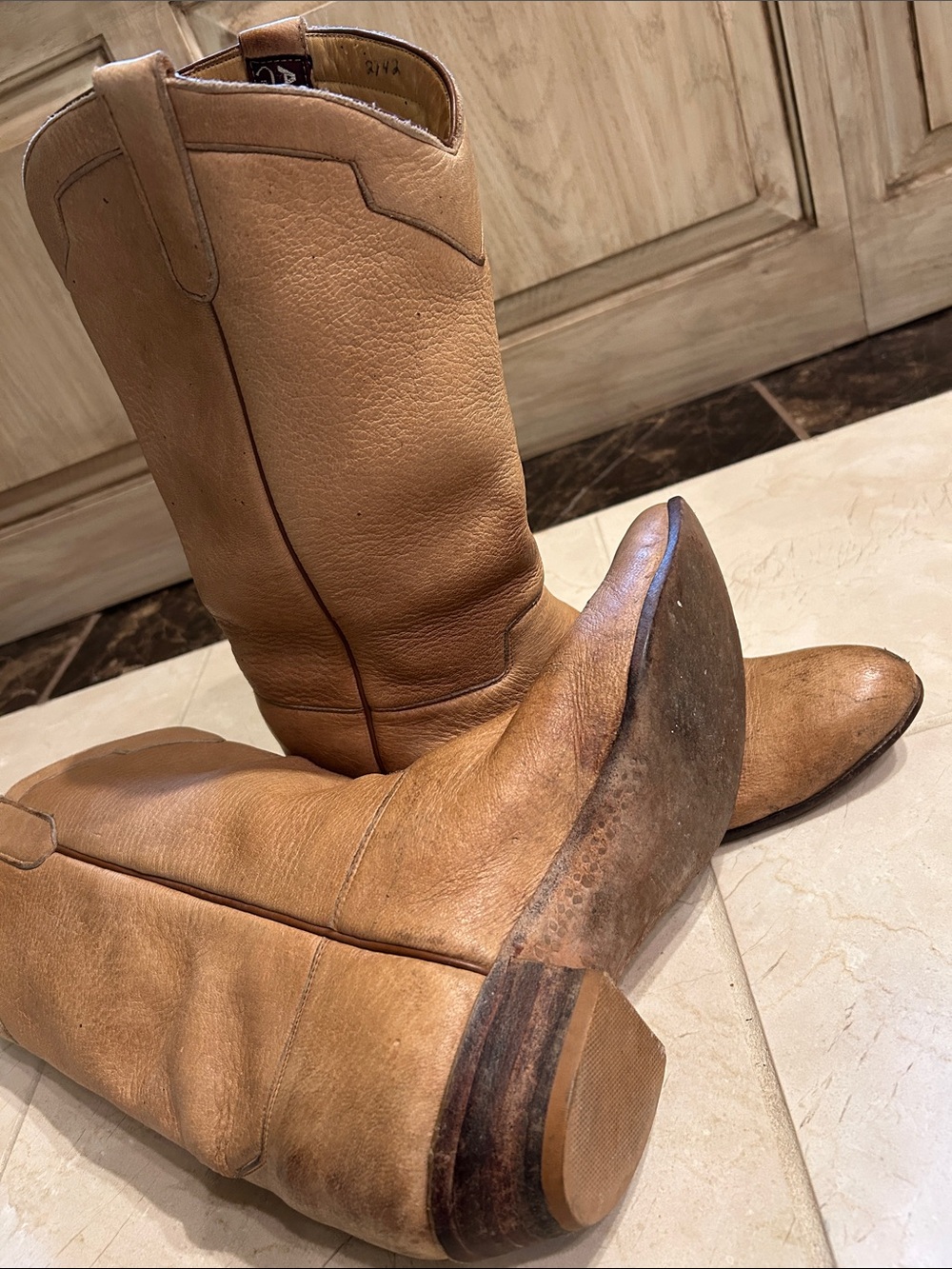 Vintage 80’s Ammon Handmade Men’s cowboy boots. - Picture 6 of 8